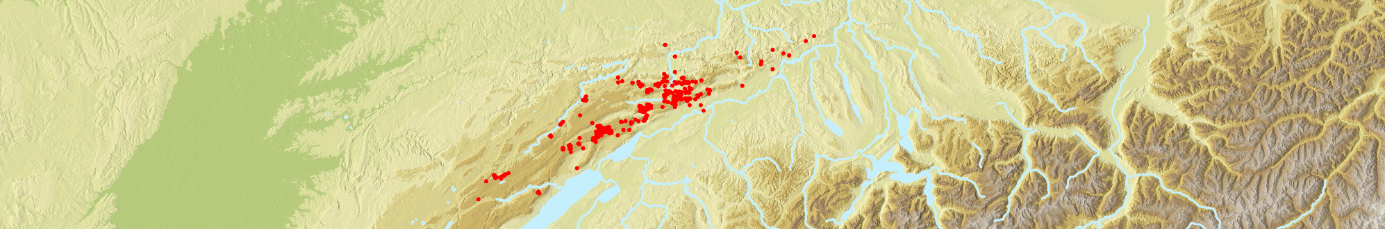 Carte de répartition de Heracleum juranum